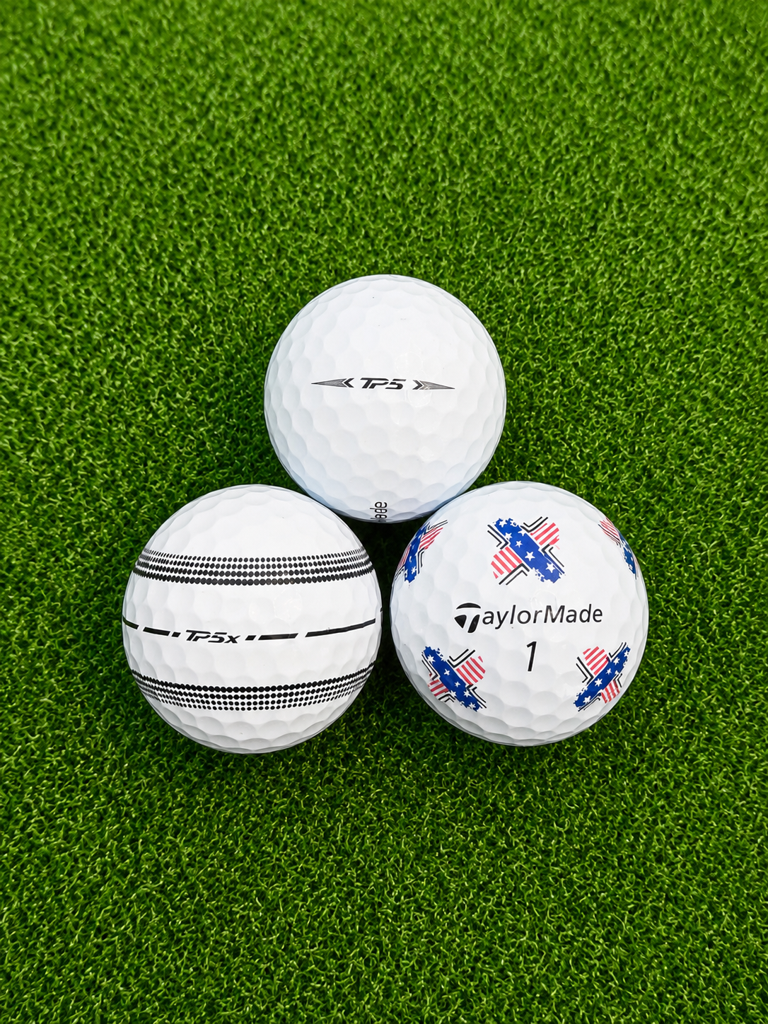 3x TaylorMade TP5/TP5X Golf Balls