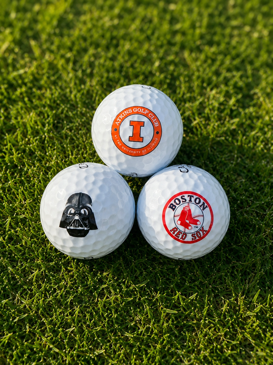 3x Callaway Logo Golf Balls